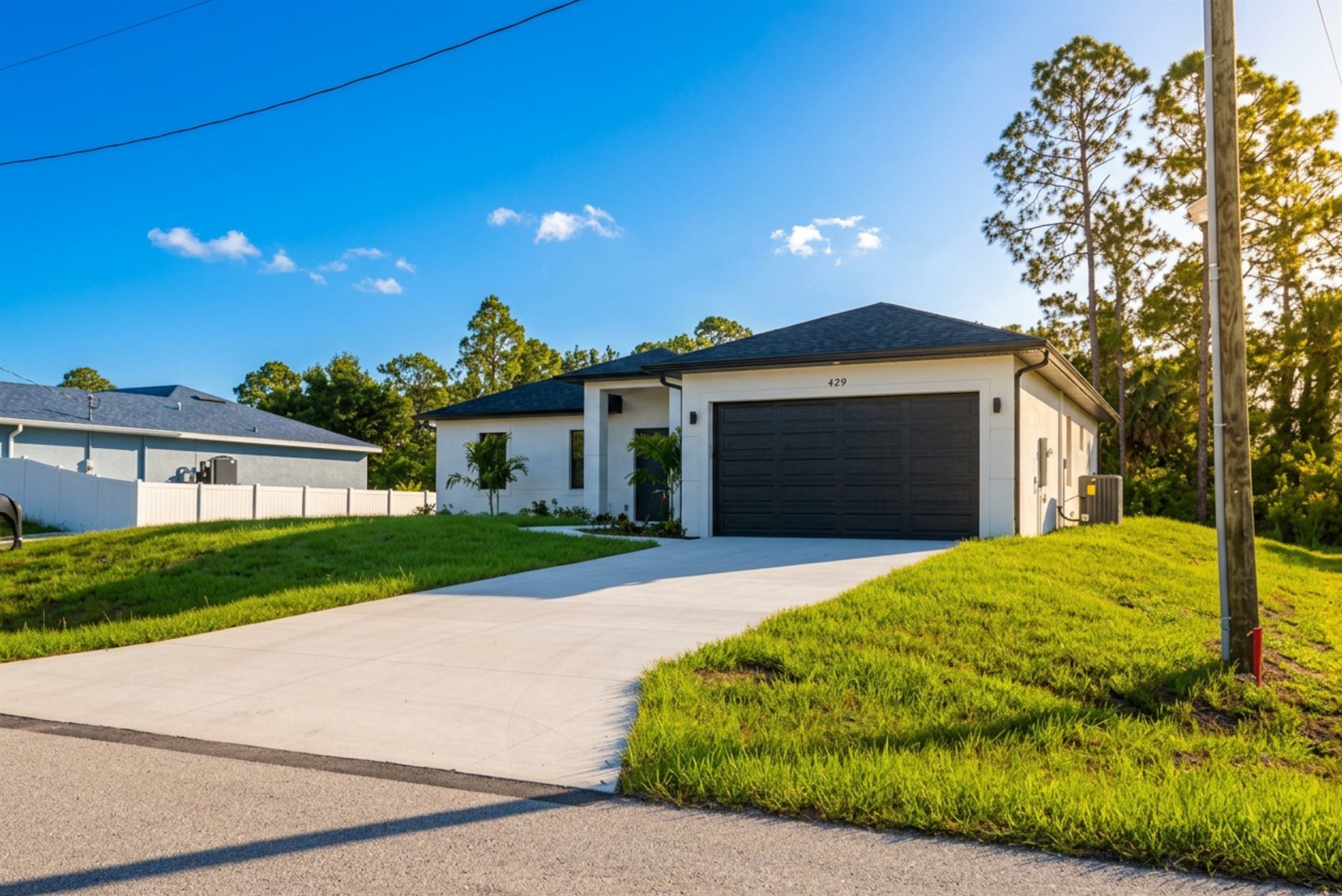 429 Gray Ave S exterior in Lehigh Acres Florida